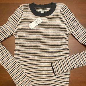 Nwt American eagle striped ribbed sweater size small